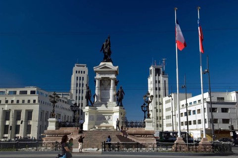 Arturo Prat Monument, Plaza Cotomayor, Valparaiso, Chile