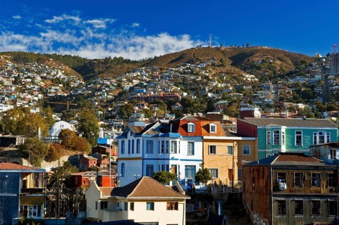 Aerial View, Concepción, Valparaiso, Chile