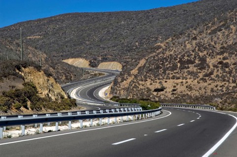 Panamericana road, Rute 5, Salada, Chile