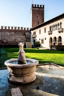 Interior of Castelvecchio (Old castle). Verona, Province of Verona, Italy. 10.12.2012