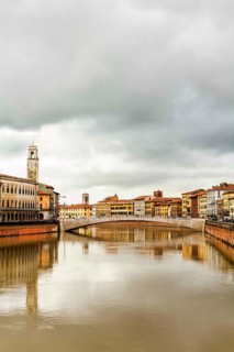 River Arno. Pisa, Province of Pisa, Italy. 17.12.2012
