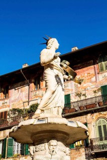 Fountain at Piazza delle Erbe. Verona, Province of Verona, Italy. 10.12.2012