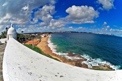 Fort of Monte Serrat (São Felipe), Todos os Santos Bay, Salvador, Bahia, Brazil