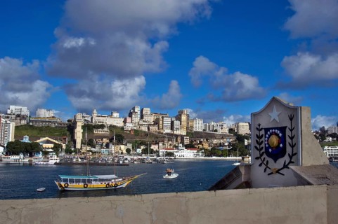São Marcelo and Nossa Senhora do Pópulo Fort, Salvador, Bahia, Brazil