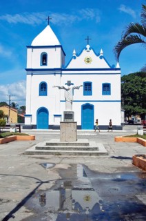 Matriz Nossa Senhora da Purificação Church, Costa das Baleias, Prado, Bahia, Brazil