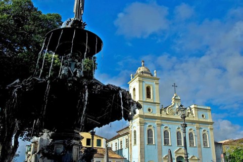 Terreiro de Jesus, São Pedro dos Clérigos Church, Pelourinho, Salvador, Bahia, Brazil