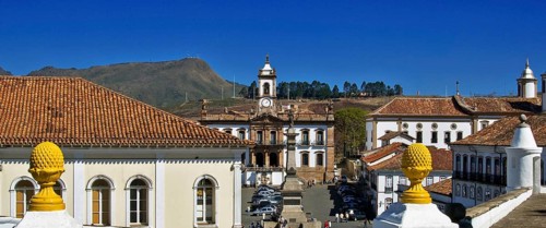 Tiradentes Square, Inconfidência Museum, Ouro Preto, Minas Gerais, Brazil