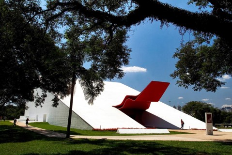 Auditorium of Ibirapuera, Ibirapuera Park, Oscar Niemeyer, São Paulo, Brazil