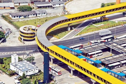 Terminal of Bus of the Parque Dom Pedro II, São Paulo, Brazil