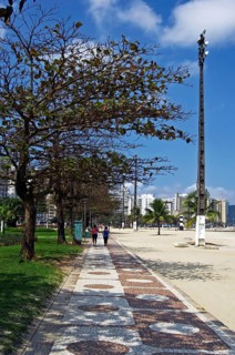 Beach of Gonzaga, Santos, São Paulo, Brazil