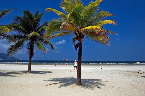 Beach of the Baia do Sancho, Santos, São Paulo, Brazil