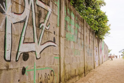 Graffiti, Wall, Barra do Una, Peruíbe, São Paulo, Brazil