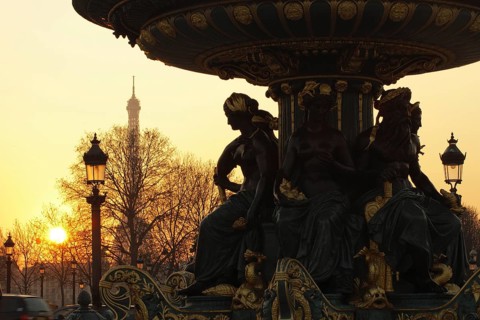 Place de la Concorde, 8° arrondissement, Ile-de-France, Eiffel Tower, Paris, France