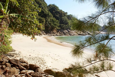 Landscape, Eden Beach, Guarujá, São Paulo, Brazil