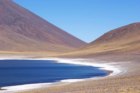 Laguna Miñiques, Los Flamencos Reserve National, Atacama Desert, Region of Antofagasta, Santiago,