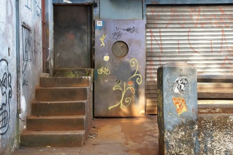 Stairway, Door, São Paulo, Brazil