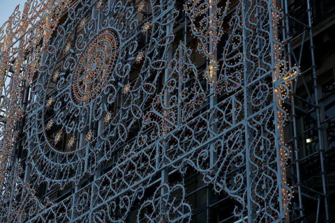 Detail of Decoration, Galeries Lafayette Haussmann, Boulevard Haussmann - 75008, (75), Paris,