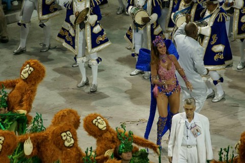 Luma de Oliveira, Queen of the Battery, Carnival 2009, School of Samba Portela, Rio de Janeiro,
