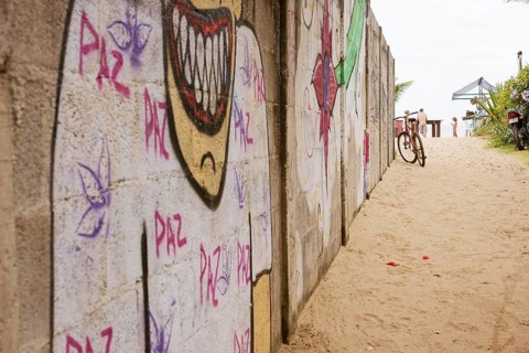 Graffiti, Wall, Barra do Una, Peruíbe, São Paulo, Brazil