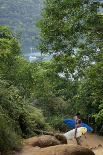 Landscape, Motorboat, Ilha Grande, Rio de Janeiro, Brazil