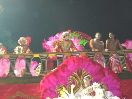 Concentration of the School of Samba Grande Rio, Carnival 2009, Rio de Janeiro, Brazil