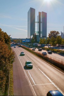 Highlight Towers are two office towers completed in 2004 in the Munich park town of Schwabing at
