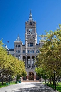Salt Lake City, Utah - The Salt Lake City and County Building. It was built in the early 1890s and