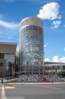 Salt Lake City, Utah - The Salt Lake City convention center. Officially the Calvin L. Rampton Salt