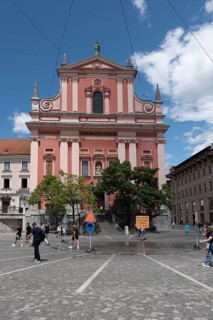 Franciscan Church, Prešeren Square, Ljubljana, Slovenia