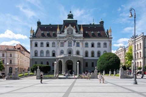 Main building of the University of Ljubljana, Slovenia