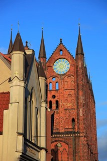 Town hall in the urban area of Altstadt, Stralsund, Hanseatic City of Stralsund, Vorpommern-Rügen
