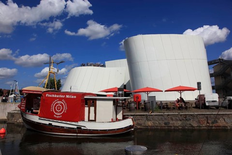 Restaurant, Fishing Trawler Milan, Ozeaneum, Seemuseum Stralsund, Museum of Oceanography and