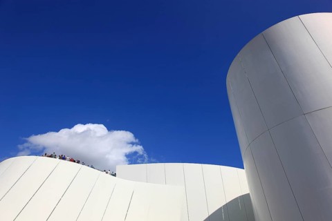 Architectural detail, Ozeaneum, Stralsund Maritime Museum, Museum of Oceanography and Fisheries,