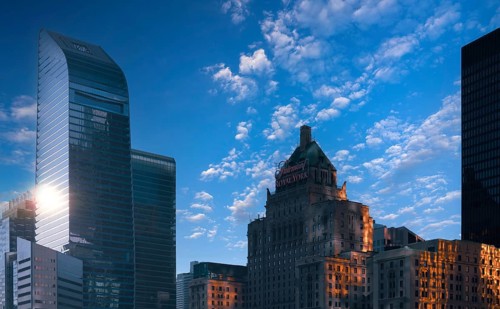 Toronto, Canada, 10 October, 2025: Scenic Toronto financial district skyline in the city downtown