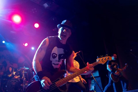 Alan Robert, bassist, Keith Caputo, singer, Joey Z., guitarist of Life of Agony, live on 30 Years