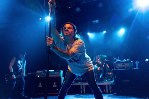 Alan Robert, bass player, Keith Caputo, singer of Life of Agony, live on 30 Years of Ugly Tour at