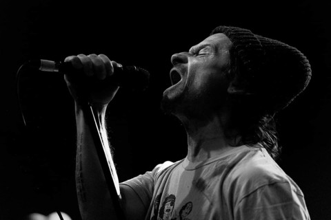 Keith Caputo, singer of Life of Agony, live on 30 Years of Ugly Tour at Berlin's Columbia Theater