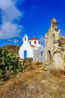 Ano Mera, Mykonos, Cyclades, Greece - Small church from the 18th century on the site of the Gyzi