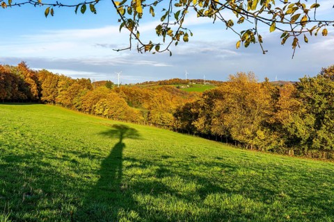 Autumn landscape in Elfringhauser Switzerland, south of Velbert-Langenberg, part of the Neanderland