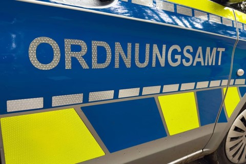 Public Order Office lettering on vehicle car from Office of Public Order, Germany