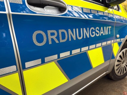 Vehicle with public order office lettering on car from Public Order Office, Germany