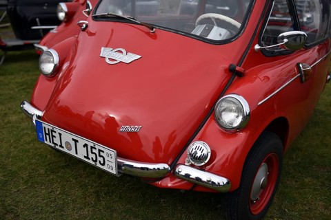 Henkel cabin 1950, cabin scooter at classic car meetings in Büsum, Schleswig-Holstein, Germany
