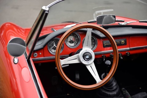 Alfa-Romeo Giulietta at classic car meeting in Büsum, Schleswig-Holstein, Germany