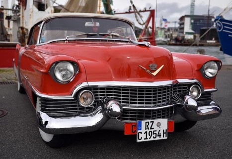 Cadillac Eldorado Convertible at classic car meeting in Büsum, Schleswig-Holstein, Germany