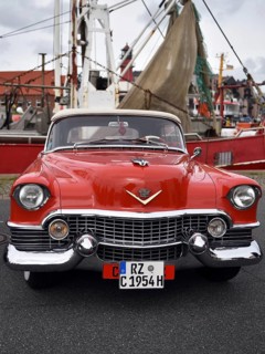Cadillac Eldorado Convertible at classic car meeting in Büsum, Schleswig-Holstein, Germany