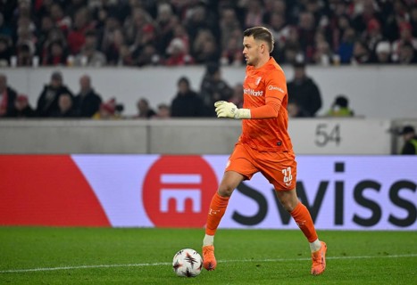 Goalkeeper Timon Wellenreuther Feyenoord Rotterdam (22) Europa League Action, MHPArena, MHP Arena