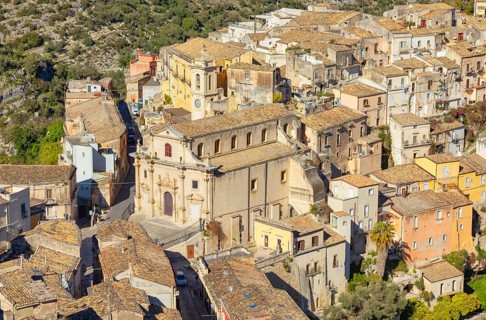 Historic town view, Ragusa Ibla, Ragusa province, Sicily, Italy