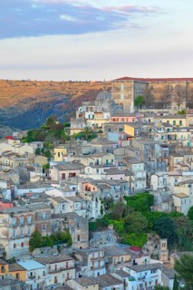 Elevated view of Ragusa Ibla, Ragusa Ibla, Ragusa province, Sicily, Italy