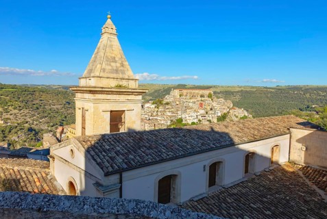 Ragusa Ibla view from Santa Maria delle scale church, Ragusa Ibla, Ragusa province, Sicily, Italy