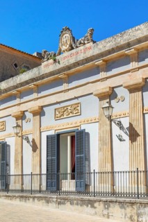 Circolo di Conversazione building facade, Ragusa Ibla, Ragusa province, Sicily, Italy